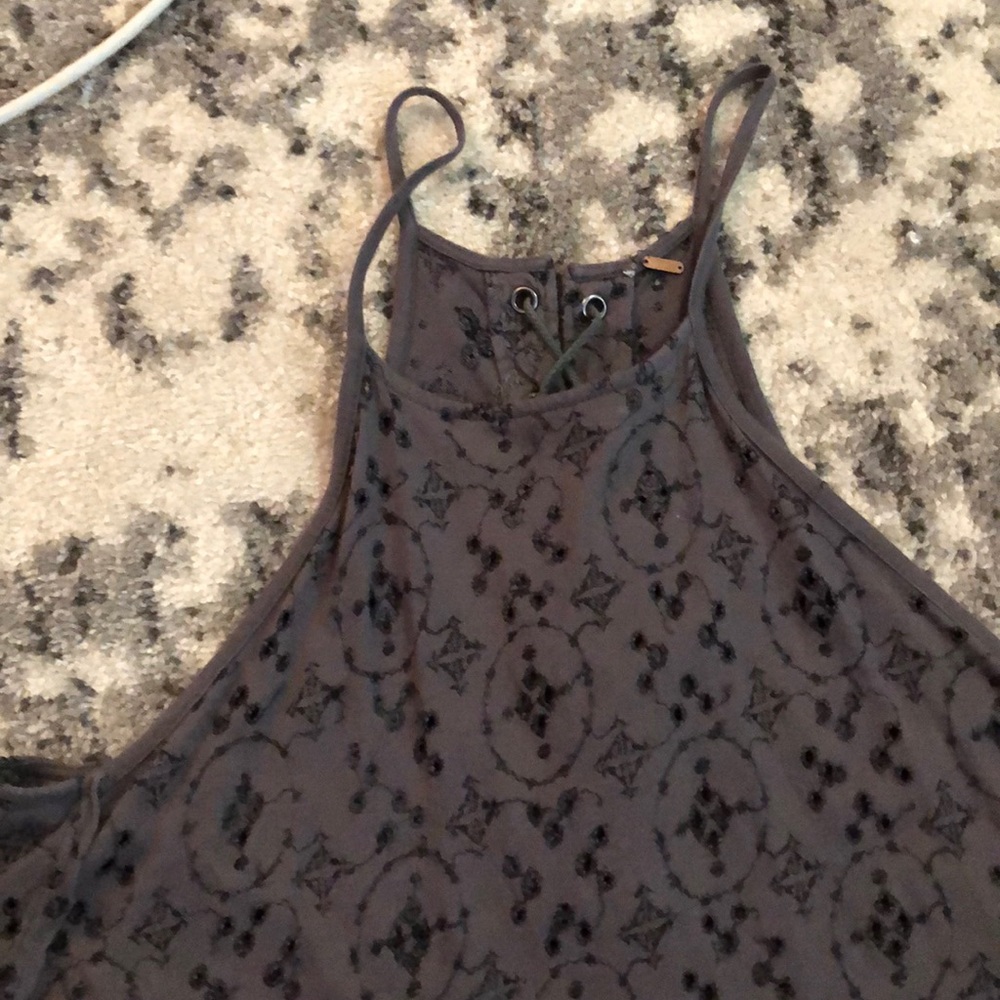 Free People Lace Up Back Lace Tank